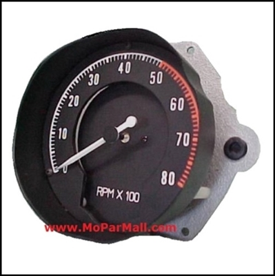 Exact-replacement tachometer for 1968-70 Plymouth GTX - RoadRunner and  Dodge Charger - Coronet - SuperBird with Rallye Dash
