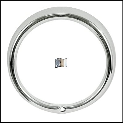 thumbnail image 2 of 1951 Mercury Headlight Lamp Door – Chrome Bezel Trim Rings, Carpenter, New 2 of 4