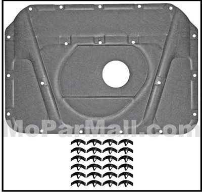 thumbnail image 2 of Mopar Chrysler Dodge Plymouth Hood Insulation Retainer Clips – 20 Pack, OE Spec 103969 2 of 4