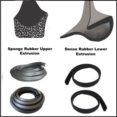 thumbnail interactive-video image 1 of 1936-1939 Plymouth Dodge DeSoto Sedan Rear Window Weatherstrip Rubber Seal – Black, Adhesive Mount 1 of 4