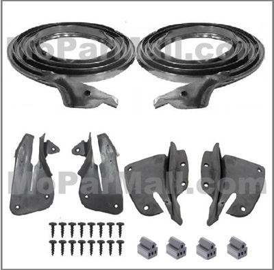 Mopar Front Fender Hood Adjusting Bumper Kit For 1960-77 Dodge Plymouth - USA Made